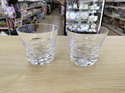 ★ジモティー割有り★　Baccarat　バカラ　ベガ　ペアロックグラス　IK-498