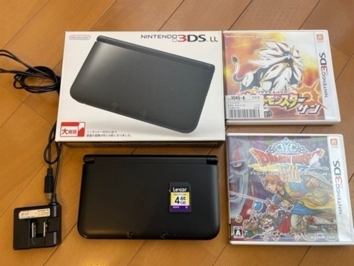 ニンテンドー3DS LL,4GB SDカード,ソフト2本