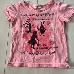 ピンクTシャツ100
