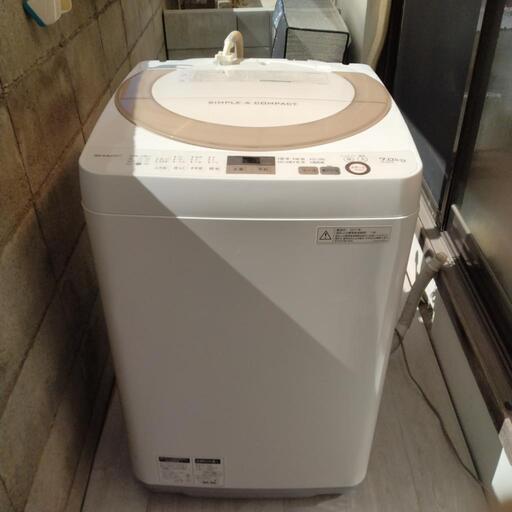 ✨お取引完了❗本日お引き取りなら４，０００円❗SHARP ７kg洗濯機２０１７年製 中古！