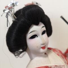 【お取引中】日本人形　鼓を叩く女性