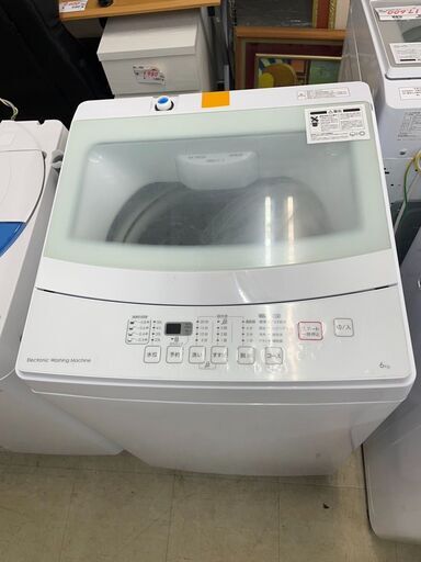 洗濯機　No.10266　ニトリ　2019年製　6kg　NTR60　【リサイクルショップどりーむ荒田店】