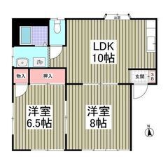 ｟2LDK｠💙敷０＆礼０❕さいたま市❕角部屋！エアコン2台付き！...