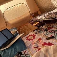 テント内キャンプロゴスワンタッチコット2p