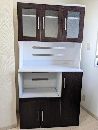 【急募★3/15まで】食器棚 キッチン収納 キッチンボード レンジ台 レンジボード
