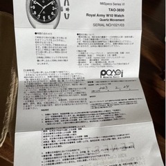 アーミーウォッチ Royal army W-10 Standard