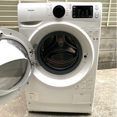 IRIS OHYAMAドラム式洗濯機 FL81R-W 8.0kg...