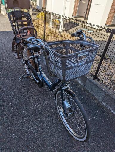 電【受け渡し者確定】動自転車　電動アシスト自転車　子ども乗せ　後席チャイルドシート　26インチ