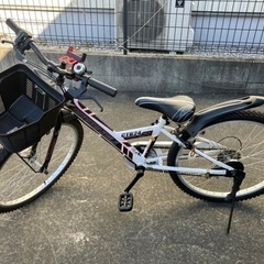 自転車　子供用　24インチ　6段ギヤ　クロスバイク