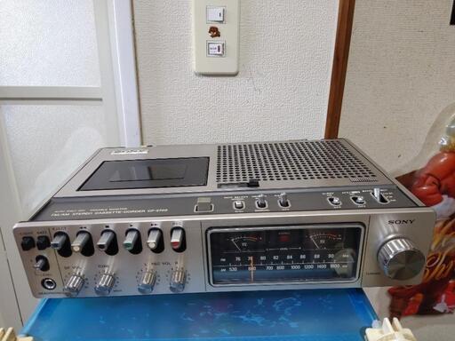 希少！年式の割に綺麗　カセットデンスケ　ラジオ付き　CF-2700 ベルト交換済み　カセット再生良好　ラジオAM FM受信良好