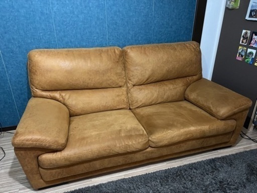 家具 ソファ 3人掛けソファ レザーテックス