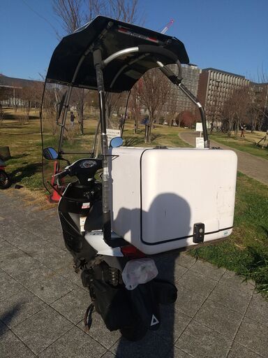 スズキ アドレスV125S ルーフシールド付属で雨の日も安心 JMSキャリー