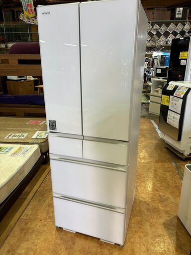 ✨安心の除菌洗浄済✨日立 2021年製 540L 6ドア冷蔵庫 R-HW54R（XW）【愛市IR016350-104】
