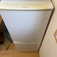 SHARP ノンフロン冷凍冷蔵庫　SJ-D14A-W