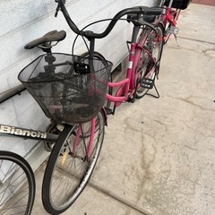 ピンク自転車 