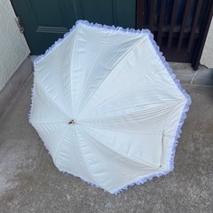 雨傘　日傘　白