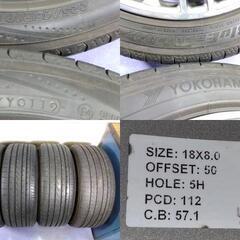 夏 ワーゲン VW ゴルフ トゥーラン パサート オールトラック シロッコ ビートル【富山】夏 225/45R18 ワーゲン アウディ 18インチ 中古 4本 PCD112