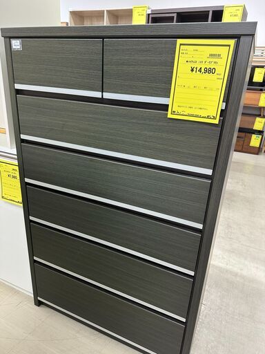 ジモティ来店特価!!　6段チェスト　ニトリ　ダークブラウン　　J-0310