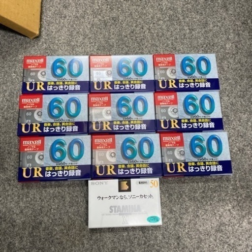maxell UR-60L maxell カセットテープ SONY TYPEⅠ STAMINA XⅠ 合計10本