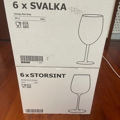 新品　IKEA ワイングラス