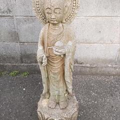 地蔵菩薩　日本庭園に!　高さ　約68センチ　仏教　美術