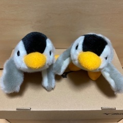 ぬいぐるみ　ペンギン2匹