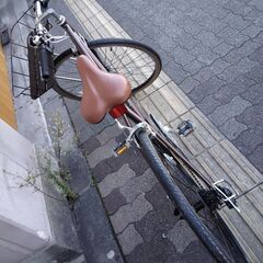 [Welby]back packer(バッグパッカー)700cシティークロスバイク 7speed/ブラウン