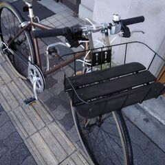 [Welby]back packer(バッグパッカー)700cシティークロスバイク 7speed/ブラウン