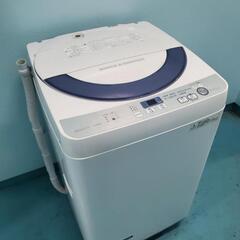 【☆☆：本格分解クリーニング済み】シャープ　縦型洗濯機　5.5k...
