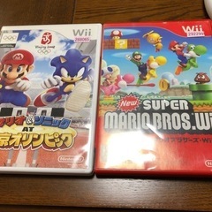 お話中　wiiソフト　マリオ2枚組