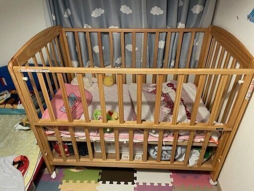 (値下げ:10000→6000)【KATOJI】立ちベッド シンプルコンフォートF（ナチュラル）品番：02472 (2024年3月末まで掲載予定)