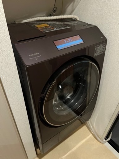 家電　ドラム型洗濯乾燥機　TOSHIBA ZABOON 使用期間2年未満！