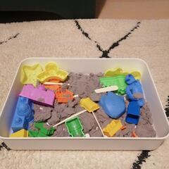 おもちゃ 自宅で遊べる砂場 手につかない砂