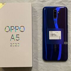 【ネット決済・配送可】OPPO A5 2020(純正ケース,ガラ...