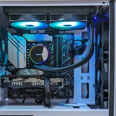 RTX4060＆Intel10コアCPU 水冷ヘッドがオシャレなゲーミングPC