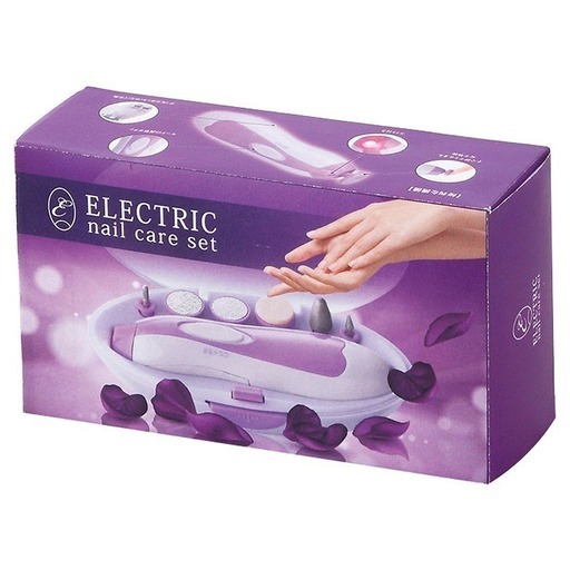 電動ネイルケアセット211001 営業目的50入り 白／収納袋付き電動ネイル