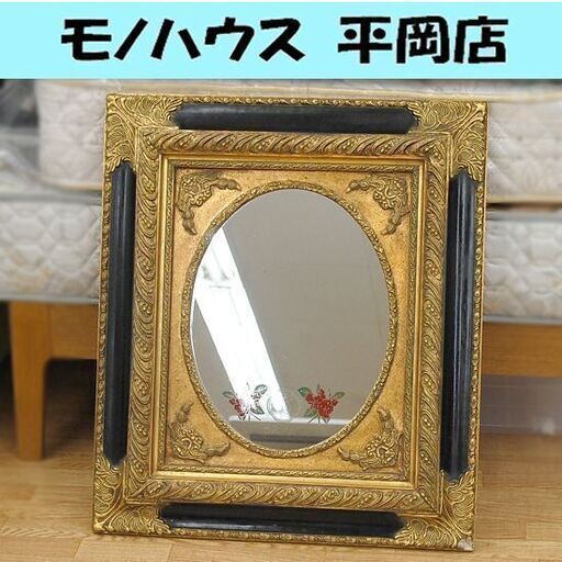 GINZA SHISEIDO ウォールミラー 横62.5×縦72.5cm 大型鏡 壁掛け アンティーク 銀座 資生堂 店舗什器 貴重 希少 珍品 札幌市 清田区 平岡