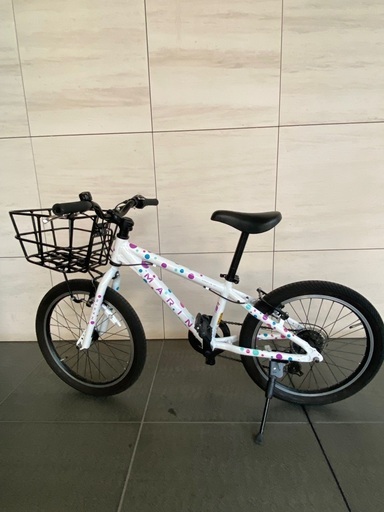 12000→10000円　MARIN 自転車　18インチ　キッズ　水玉　 DONKY JR カゴ付き
