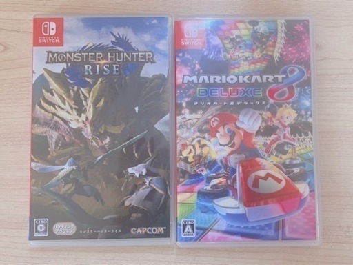 Switch ソフト まとめ品 マリオカート8デラックス/ MONSTER HUNTER RISE