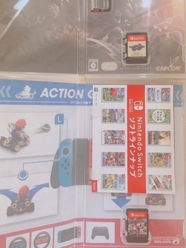 Switch ソフト まとめ品 マリオカート8デラックス/ MONSTER HUNTER RISE