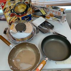 未使用品 フライパン たまご焼き器 天ぷら鍋 4点