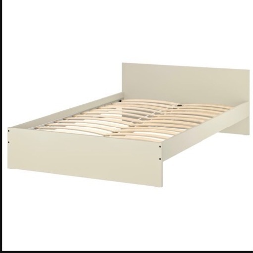 IKEA ダブルベッド すのこ付き ※マットレス無し ベッド