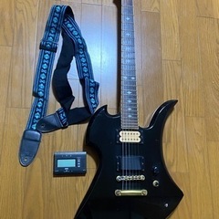 【ネット決済・配送可】エレキギター　TARGET ブラック　キズ...