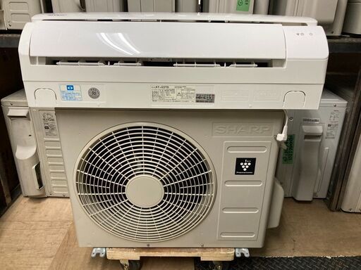 K05144　シャープ　2019年製　中古エアコン　主に6畳用　冷房能力　2.2KW ／ 暖房能力　2.5KW