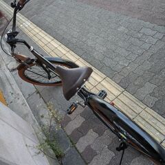 26吋 ファットタイヤのビーチクルーザー シングル/ブラック