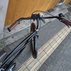 26吋 ファットタイヤのビーチクルーザー シングル/ブラック