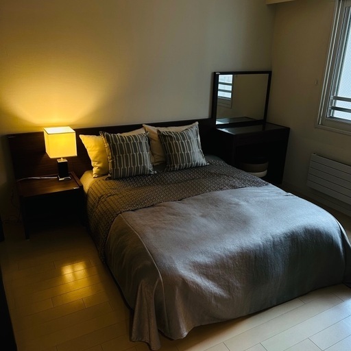 ベッド＆ドレッサー＆サイドテーブル ホテル仕様 高級家具 K03002  