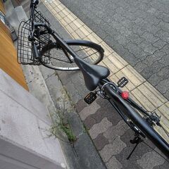 美品☆maruishi[マルイシ]27吋 シティーサイクル 外装6段/LEDオート/ブラック