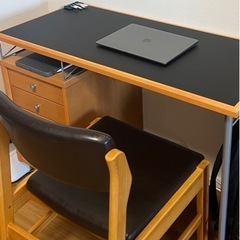 【美品】unico デスク&チェアセット 