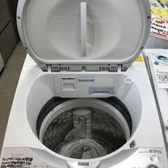 シャープ SHARP 洗濯機 ES-TX8D 2020年製 縦型洗濯乾燥機 洗濯8.0kg 